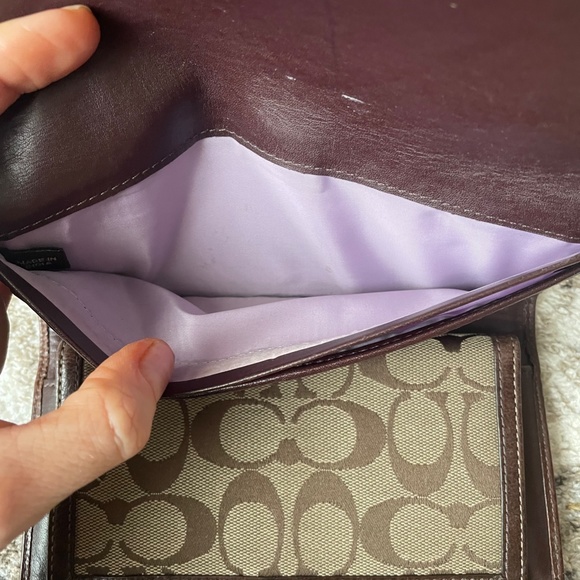 COACH Signature Canvas & Leather Carly Hobo Bag - Picture 10 of 12